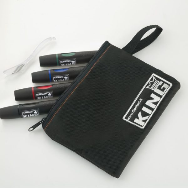 KING Flipchart.it - Penholder with markers and cutter