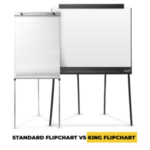 KING Flipchart The difference between an ordinary flipchart and the big KING Flipchart